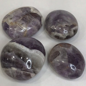 Chevron Amethyst Palm Stone