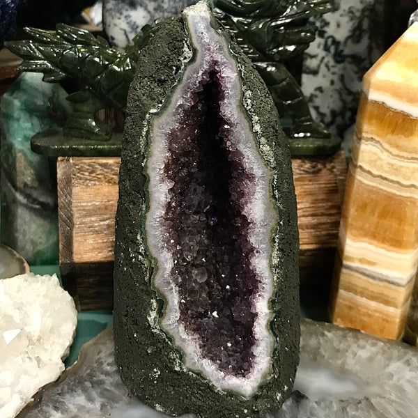 Amethyst Druzy Cut Base