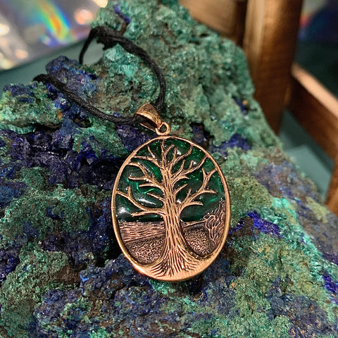 Tree of Life Bronze Pendant Necklace