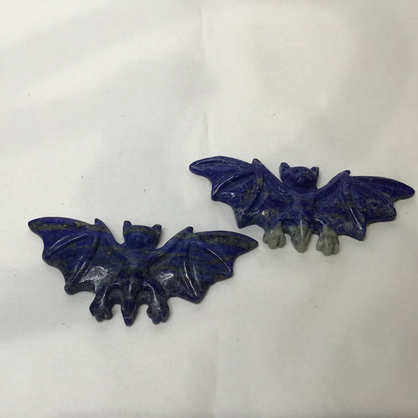 Lapis Lazuli Bat Carving