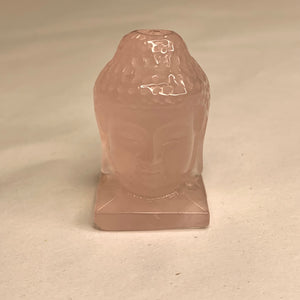 Rose Quartz Carved Mini Buddha