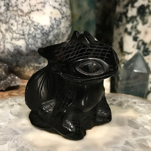 Obsidian Carving - Toothless