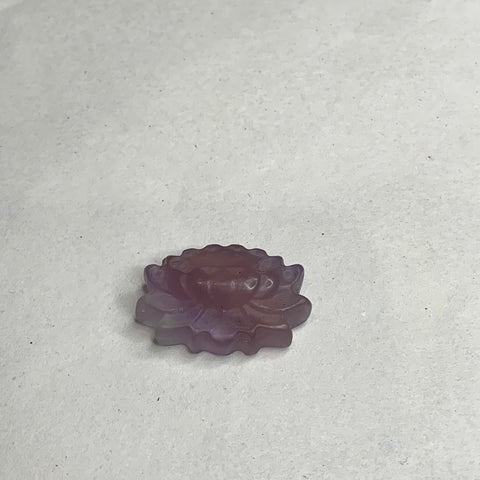 Flourite Lotus Carving