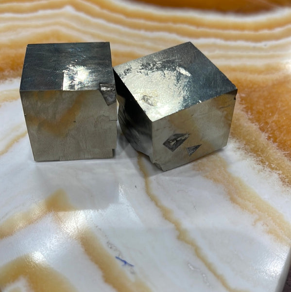 Pyrite Natural Cube from Navajun Spain