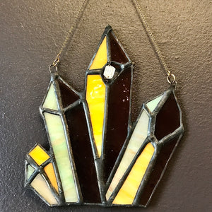 Stained Glass Milk & Honey Crystal Wall Hanging
