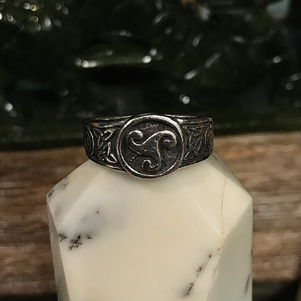 Triskelle Pewter Men’s Style Ring