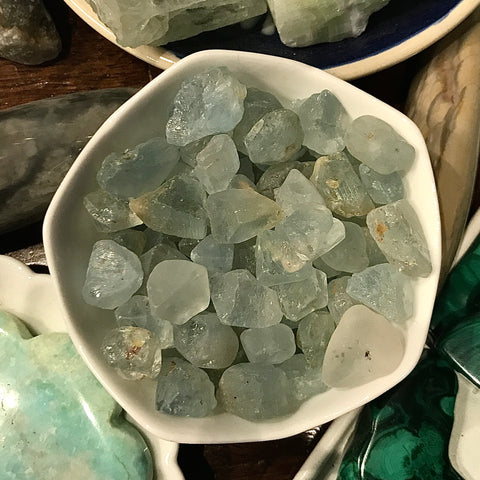 Blue Topaz Rough Tumbled Stone