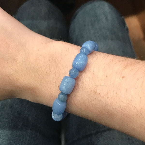 Aquamarine Mixed Bead Bracelet