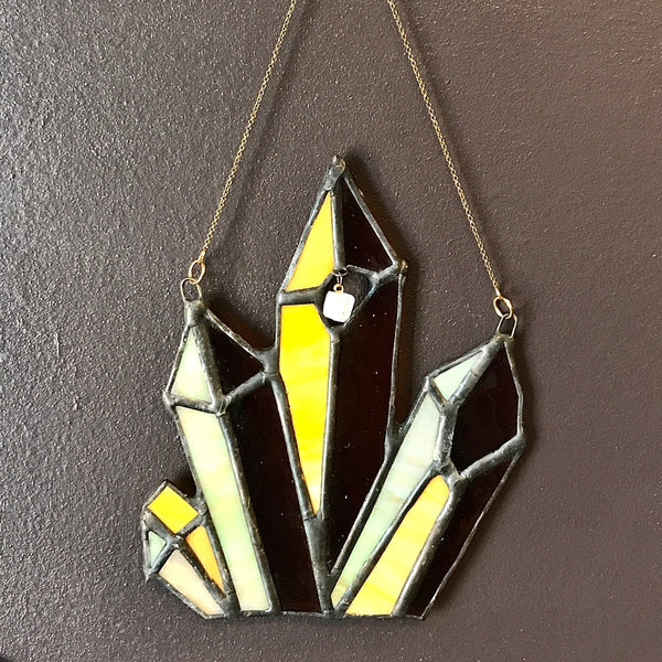 Stained Glass Milk & Honey Crystal Wall Hanging