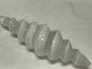 Selenite Double Terminated Spiral Energy Mover