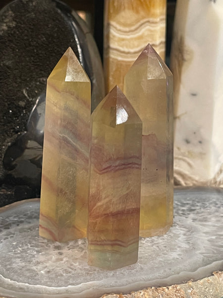 Lemon Fluorite Tower 2.5” to 3”