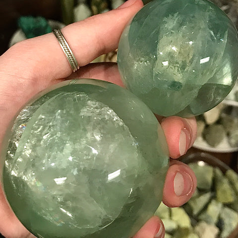 Green Fluorite Sphere - Assorted Sizes