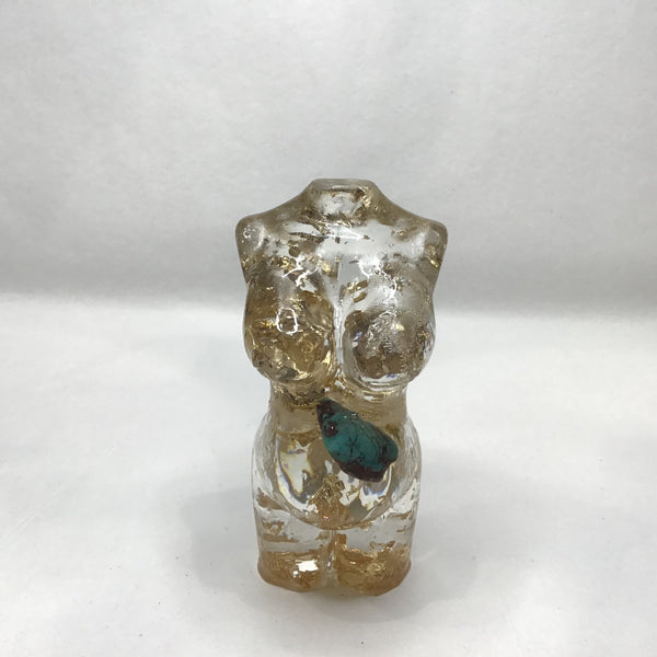 Resin Sculpture Pregnant Goddess -Assorted Finishes