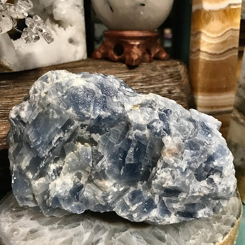 Freeform Natural Blue Calcite