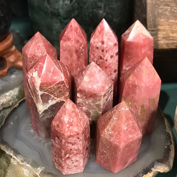 Rhodonite Tower 3-Inch