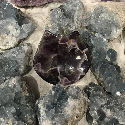 Chevron Amethyst Cat 2.5 Inch Offering Bowl