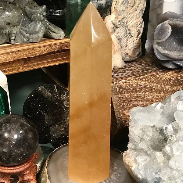 Honey Calcite Tower