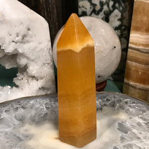 Orange Calcite Tower