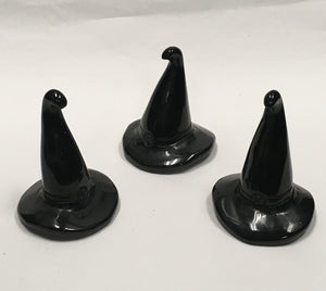 Obsidian Carved Witch Hat