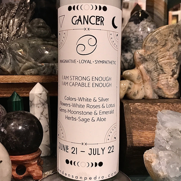 Cancer Zodiac Pillar Zen Den Candle
