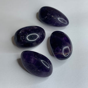 Large Smooth Deep Purple Amethyst Tumbled Stone