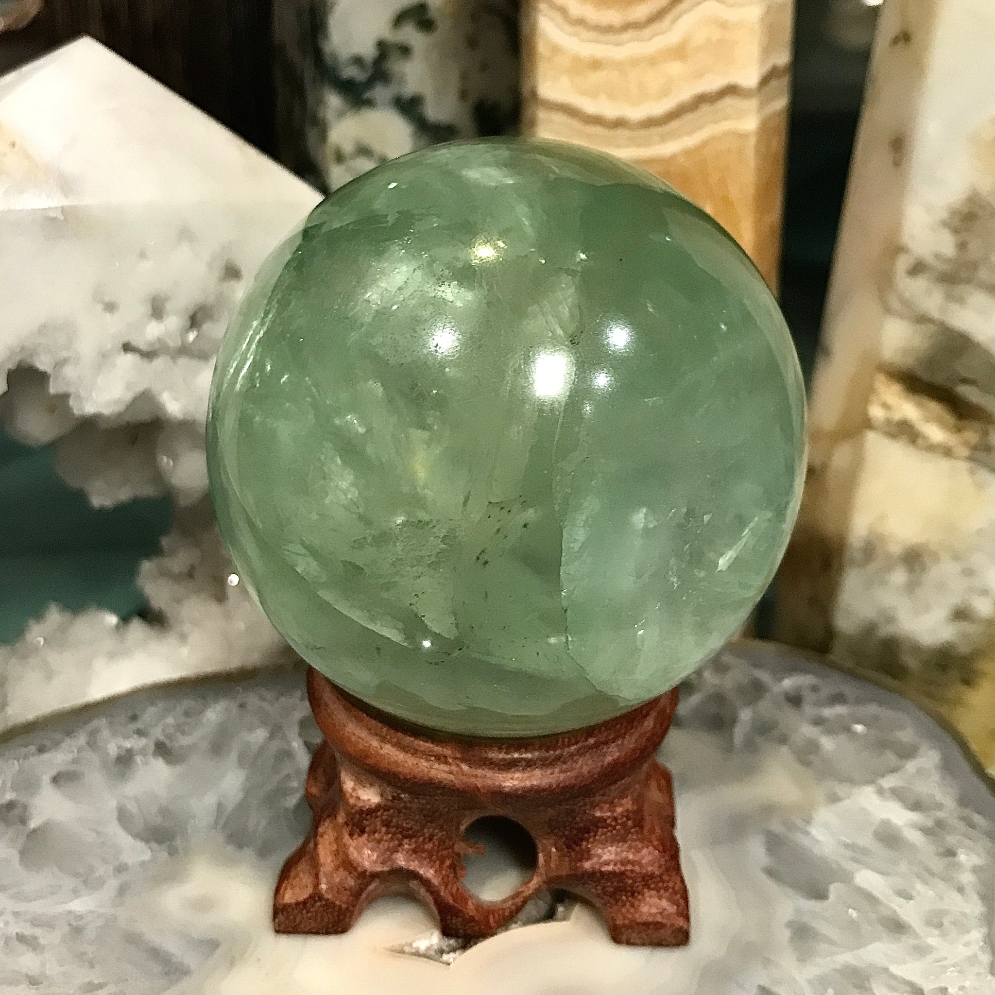 Green Fluorite Sphere - Assorted Sizes