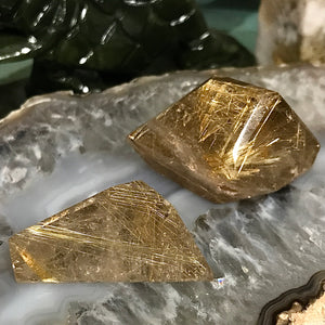 Golden Rutile Quartz Polished Freeform