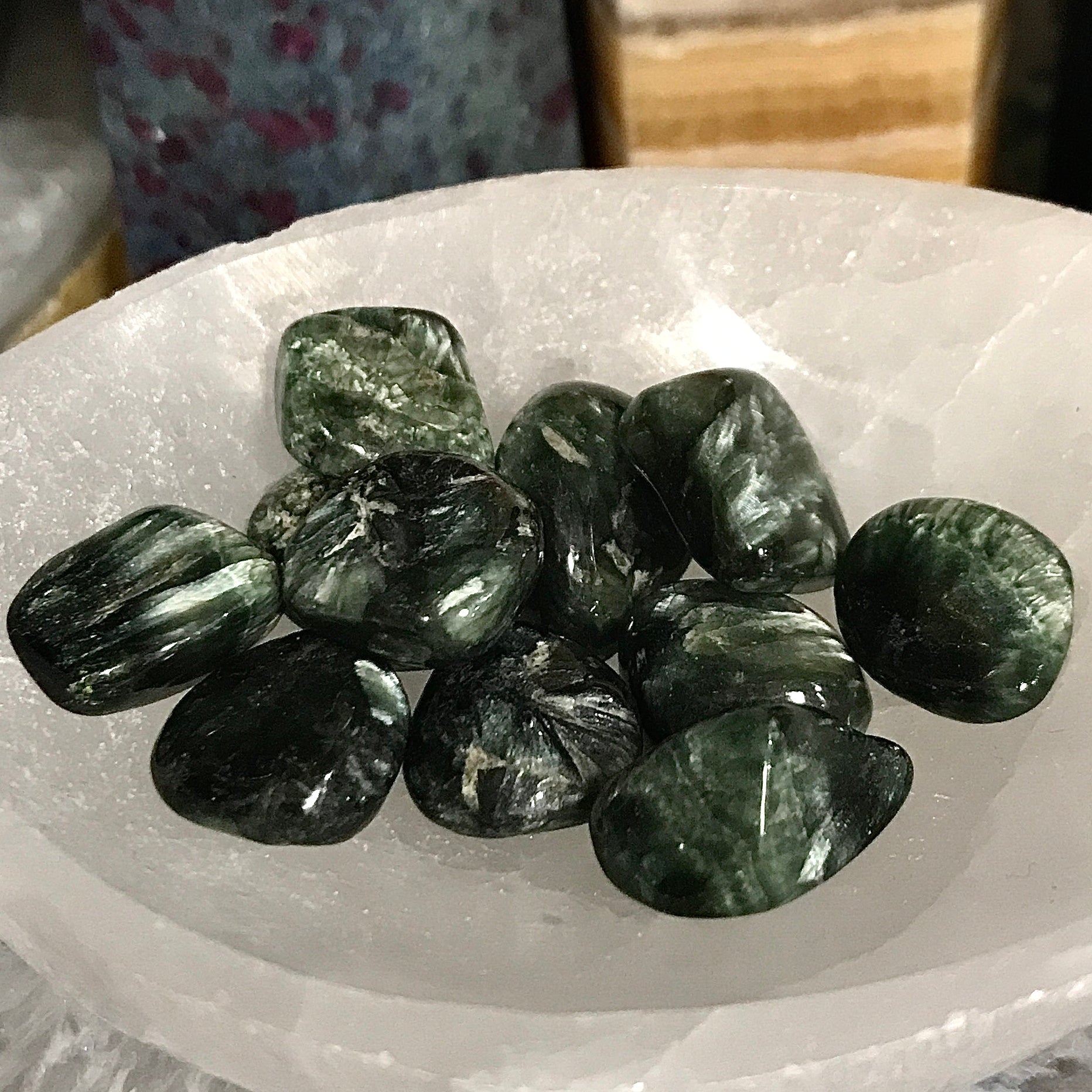 Seraphinite Pocket Stone