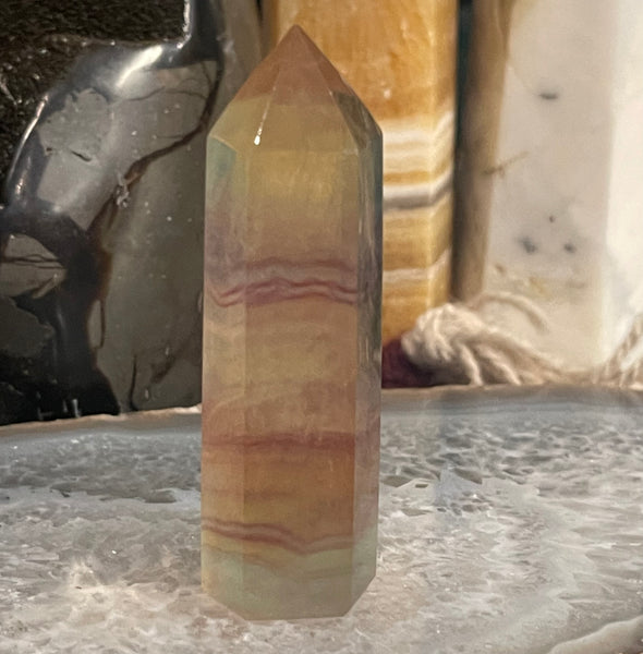 Lemon Fluorite Tower 2.5” to 3”