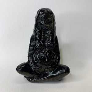 Sheen Obsidian Gaia Mother Earth Carving