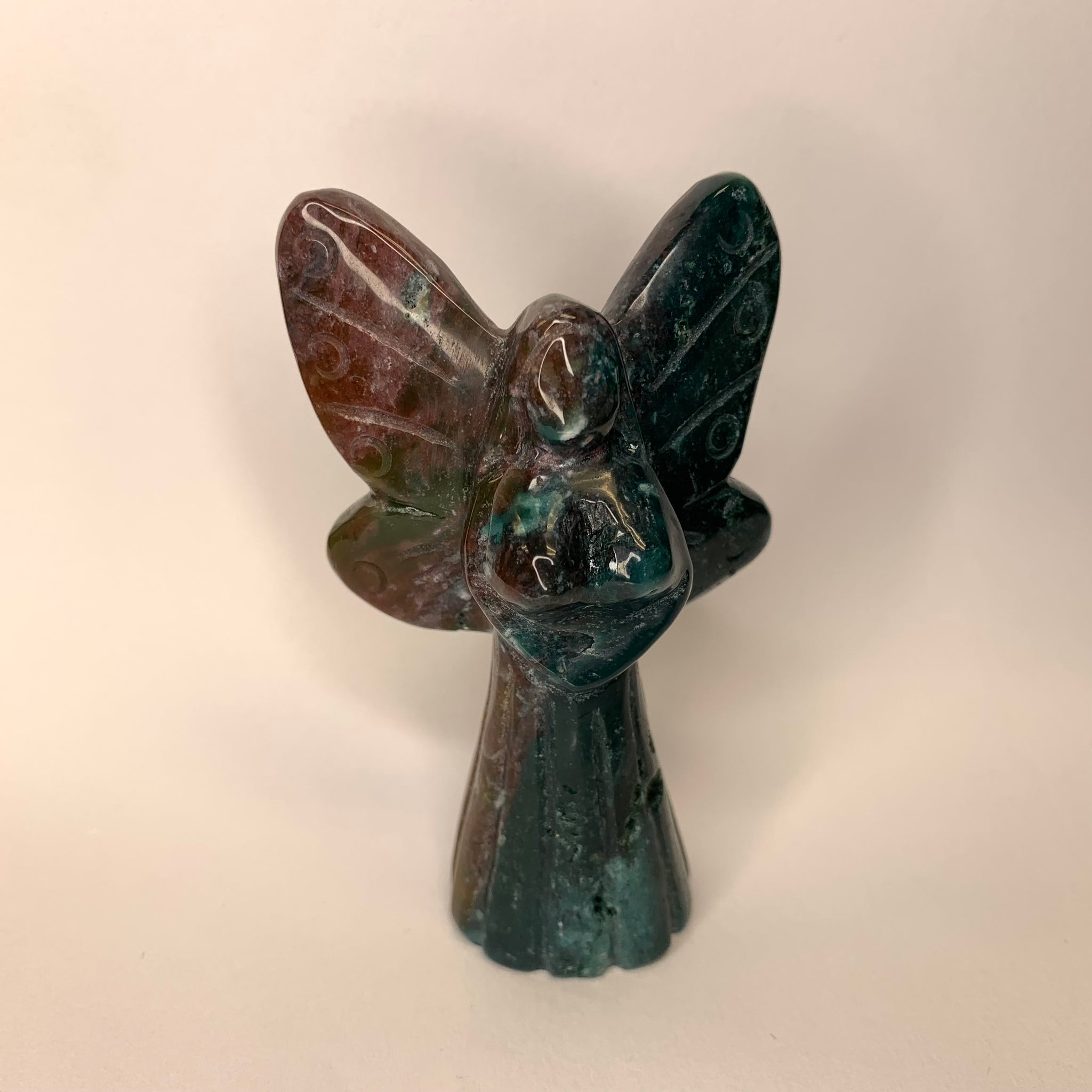 Fancy Jasper Fairy Carving