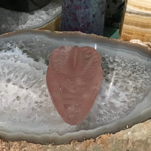 Rose Quartz Labia Carving