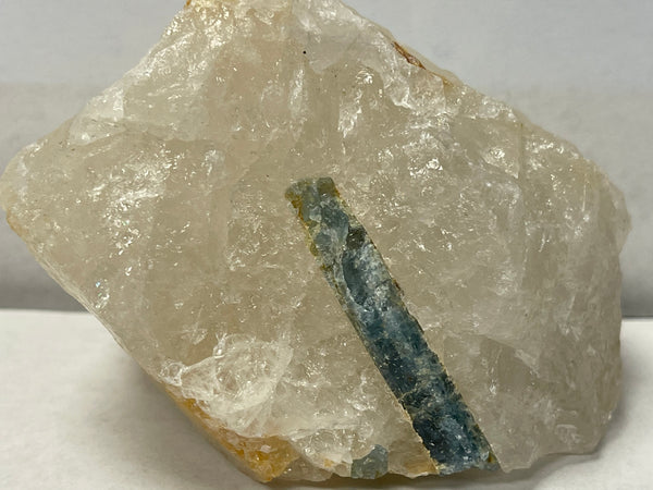 Freeform Aquamarine in Quartz Specimen