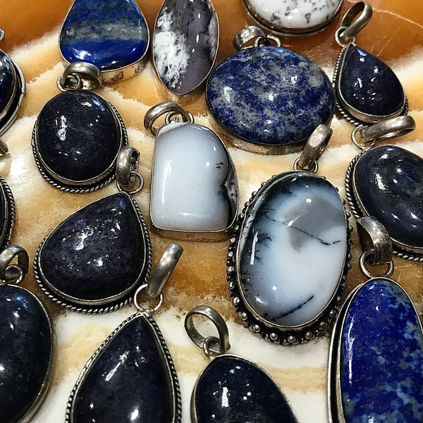 Assorted Indian Silver Pendants