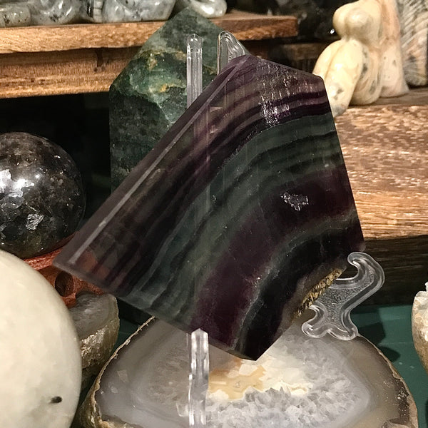 Fluorite Slab with Stand