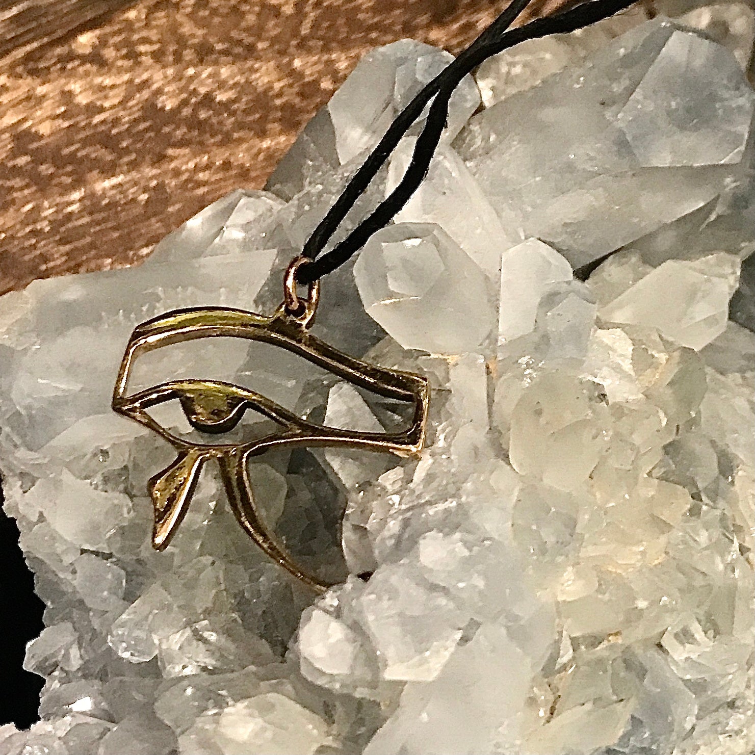 Eye of Horus Bronze Pendant Necklace