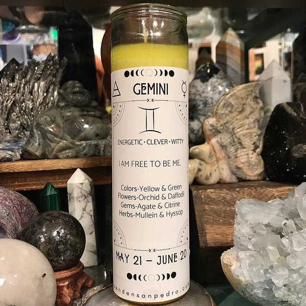 Gemini Zodiac Pillar Zen Den Candle