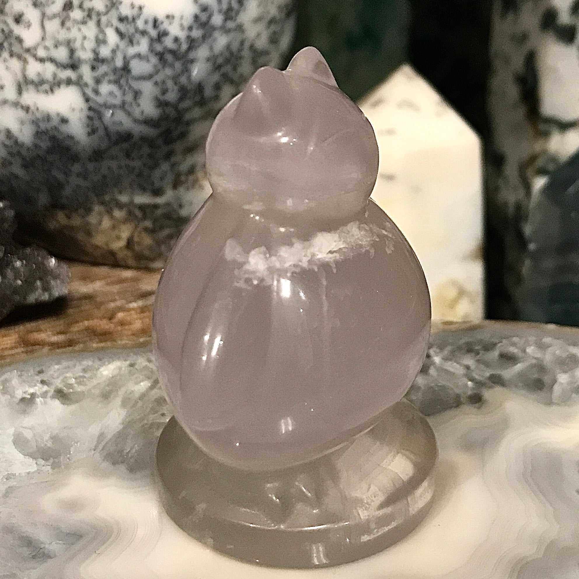 Lavender Fluorite Snorlax