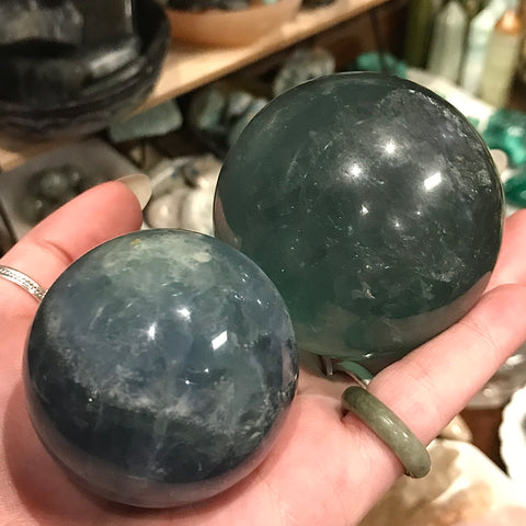 Blue Fluorite Sphere