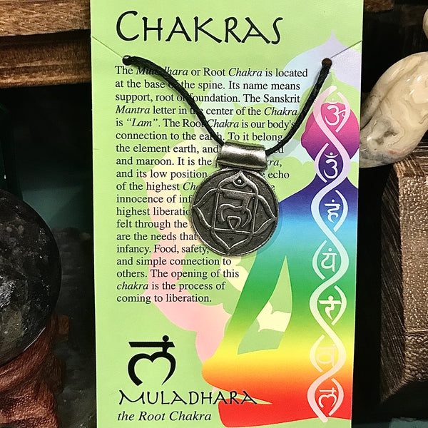 Chakra Pendant Necklace Silver Plated Brass