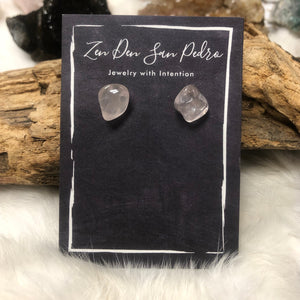 Assorted Healing Crystal Stud Earrings