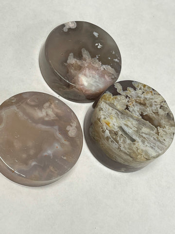 Flower Agate Round Plate