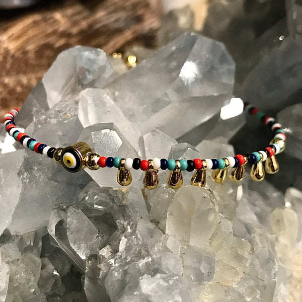 Evil Eye Multicolor Anklet/Bracelet