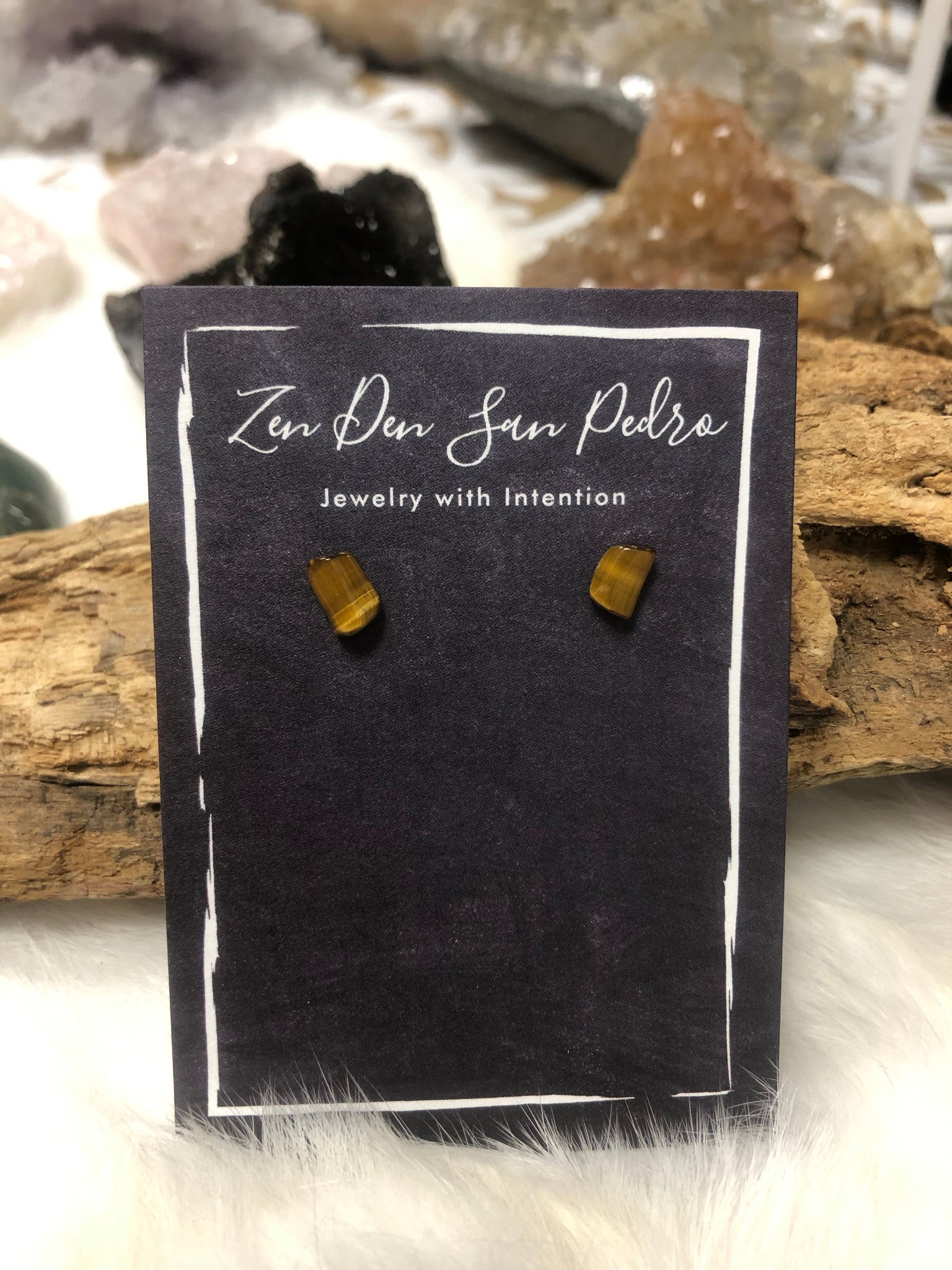 Assorted Healing Crystal Stud Earrings