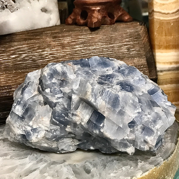 Freeform Natural Blue Calcite