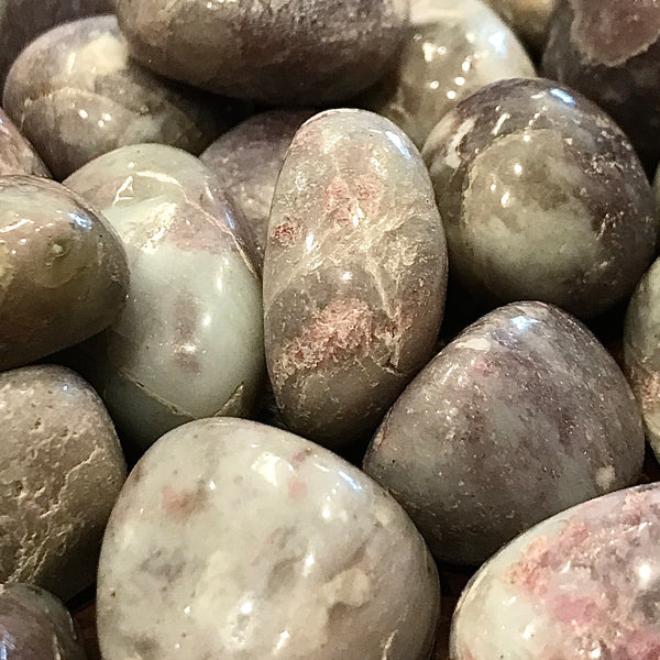 Pink Tourmaline in Quartz Pocket Stone