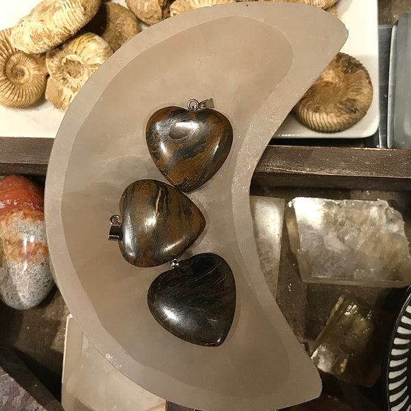 Gemstone Heart Pendant