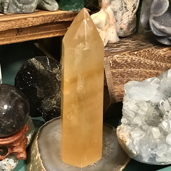 Honey Calcite Tower