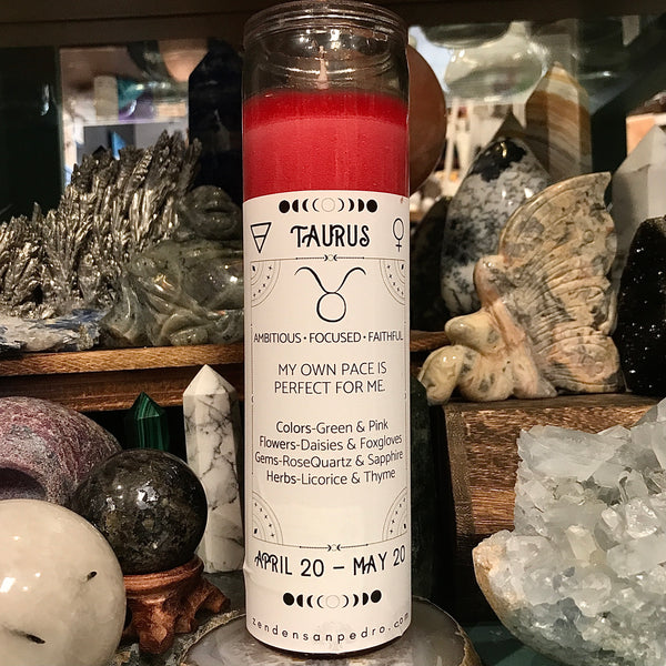 Taurus Zodiac Pillar Zen Den Candle