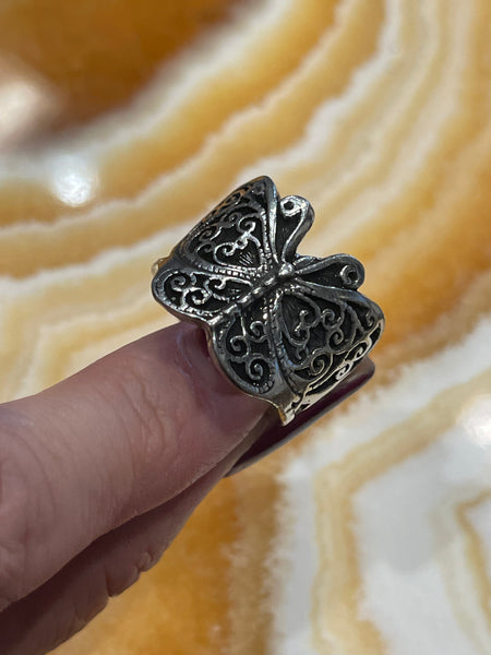 Pewter Butterfly Ring